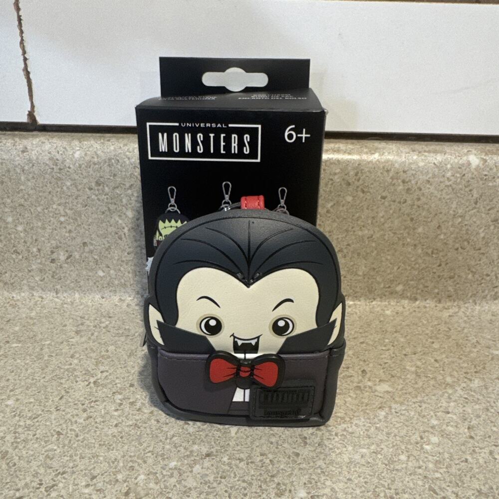 Loungefly Universal Monsters Mystery Mini Backpack Bag Charm Key Chain- Dracula